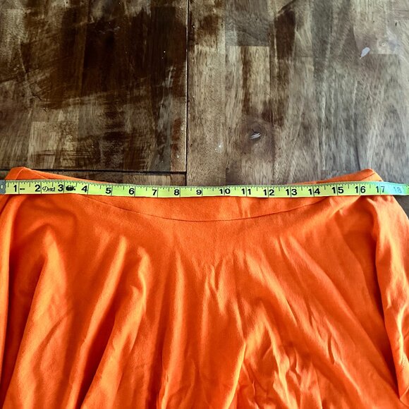 Vintage Ralph Lauren LRL Orange Sleeveless Women's Dress - Picture 9 of 9